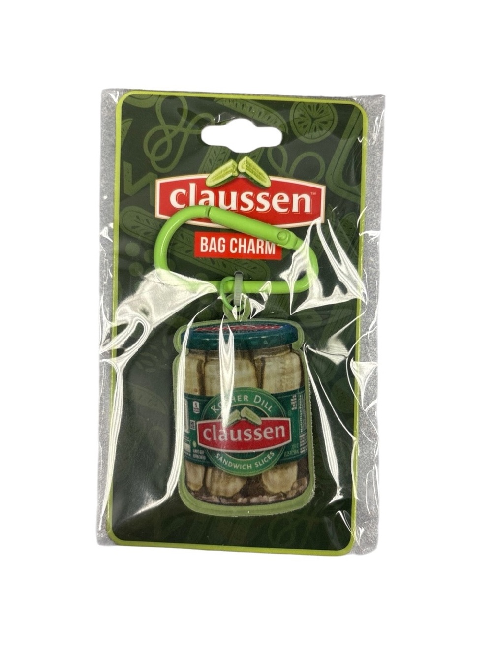 VIRAL Pickle Bag Charm Acrylic Clip